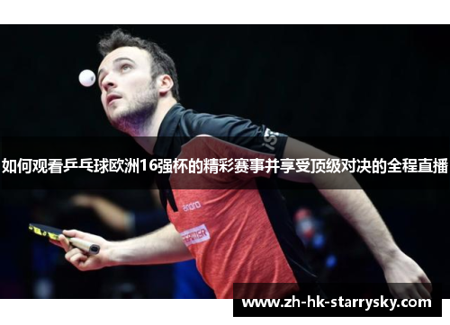 如何观看乒乓球欧洲16强杯的精彩赛事并享受顶级对决的全程直播