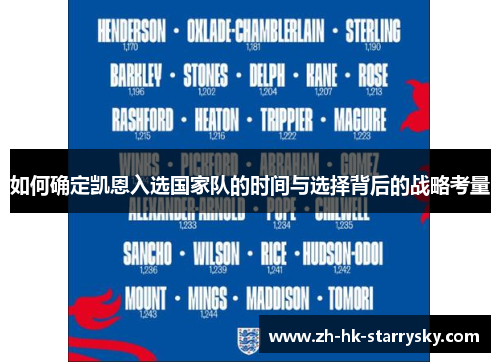 如何确定凯恩入选国家队的时间与选择背后的战略考量